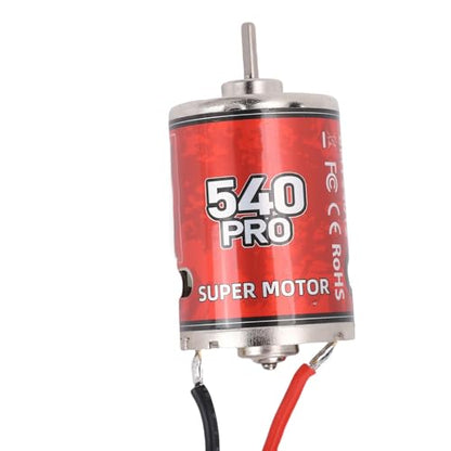 540 Brushed Motor Iron Copper 12T RC Brushed Motor High Torsion Low Noise Two Way Bearing Strong Magnetic Force for RC Car Boat Trunk HSP
