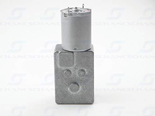 DC Worm Gear Motor 370WG 12V DC 0.6RPM Inversion Reducer for Automation Equipment - size: 12V, style: 0.6 RPM