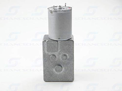 DC Worm Gear Motor 370WG 12V DC 0.6RPM Inversion Reducer for Automation Equipment - size: 12V, style: 0.6 RPM