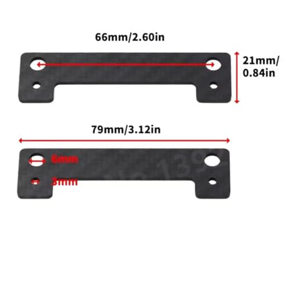 Rc Toys Accessories for Tamiya for TT02 for TT01 1/10 Carbon Fiber Body Posts Magnet Fixed Mount Bracket with Clips RC Car Upgrade Accessory