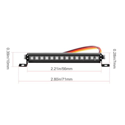 RC LED Light Kit for Redcat Ascent-18, 56mm Roof Light Bar | 8 Lighting Modes, Enhance Scale Realism for Ascent-18 1/18 RC Micro Crawler Upgrades