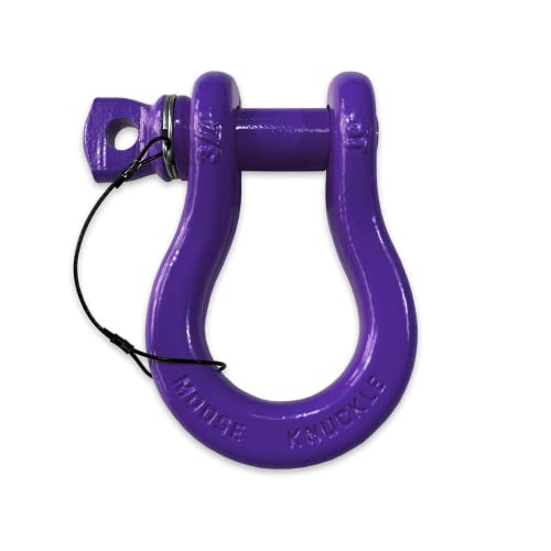 B'oh Spin Pin 3/4” Recovery Shackle | 10,000 lbs Capacity - High-Strength Carbon Steel with 7/8" Pin Recovery Gear Towing Accessories - Pin Style : Screw, Grape Escape - color: Grape Escape