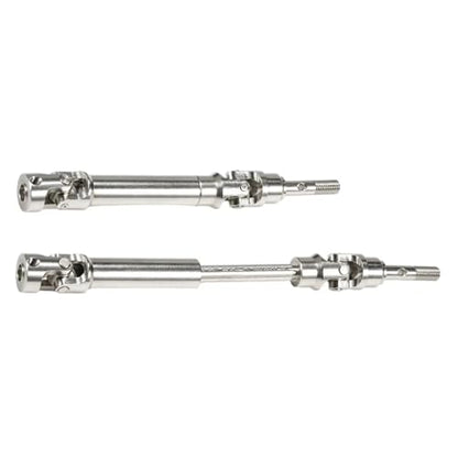 for Slash for Rustler for Stampede for Hoss 1/10 Machined Stainless Front Rear Steel Drive Shaft for Universal Joint Driveshaft RC Truck Upgrade RC Car DIY Parts