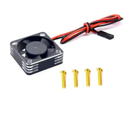 RC Car Replacement for RC Model Car for Mini Brushless Motor 550 540 Electrically Regulated High-Speed ESC Cooling Fan 5V-7.4V 30x30mm(Silver) - color: Silver