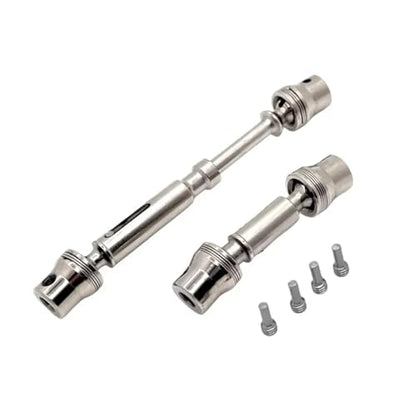 For Mjx For Hyper Go H12Y+ 1/12 Rc Car Metal Upgrade Parts Model Crawler Truck For Buggy Hardened Front Rear Drive Shafts RC Car Transmission Shaft(Front Rear) - size: Front Rear