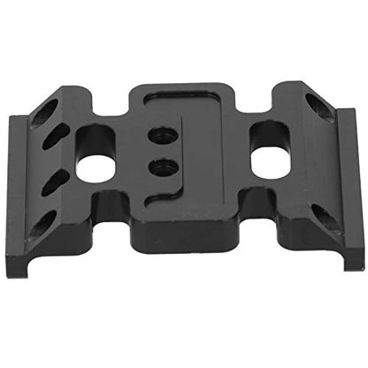 313mm Wheelbase Gearbox Chassis Frame, 1/10 RC Car Metal Upgrade Accessory, Aluminum Alloy Lightweight Base Support Plate with Anodized Finish for Remote Control Vehicles (Black) - color: Black