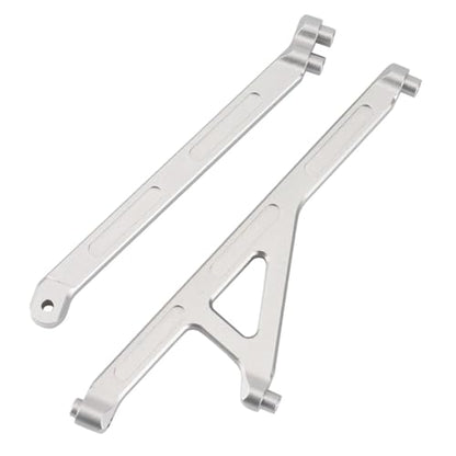 RC Parts Compatible with Losi Lasernut U4 1/10 RC Car for Rock for Racer for Buggy Parts Accessories 2Pcs Metal Front Rear for Chassis Support Set