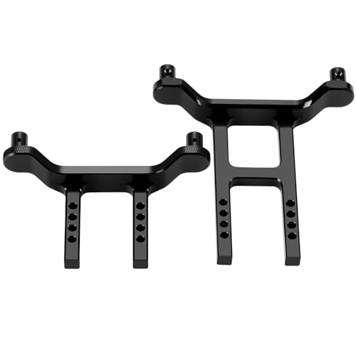 Aluminum Alloy Front & Rear Body Mount Post，Black | Upgrade Parts, For Tra-xxas 1/18 Latrax Teton Desert Prerunner SST, RC Car - color: Black