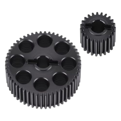 RC Car Parts Compatible with VS4 10 1/10 RC Crawler Upgrade Parts Replacement Accessories Steel Transmission Gearbox Gear Set 52T 23T 48P