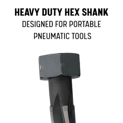 Drill America 1" Bridge/Construction Reamer with Hex Shank, DWR Series