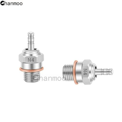 2PCS 70117H Hot Engine Glow Plugs No.3 N3 N4#3#4 Spark Nitro Engine Parts Replace OS for Traxxas Losi HPI Redcat HSP Himoto RC Car Truck Buggy (N4) - size: N4 2PCS
