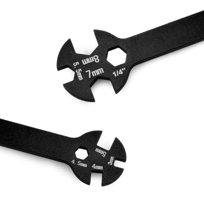 Special Tool Wrench 3/4 / 5/5.5/7 / 8MM Remote Control Car Multifunction Tool Turnbuckle Wrench Suitable for Repair Work Remote Control Car Turnbuckle - color: T Itanium Color