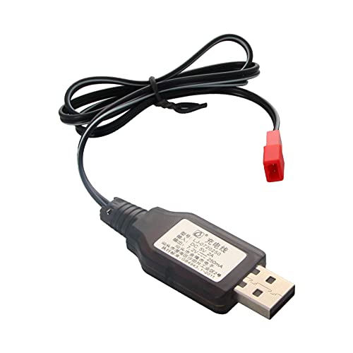 JST-2P USB Charging Cable for RC Car 7.2V 250mA Ni-MH Ni-CD Battery 1Pcs,Aicosineg