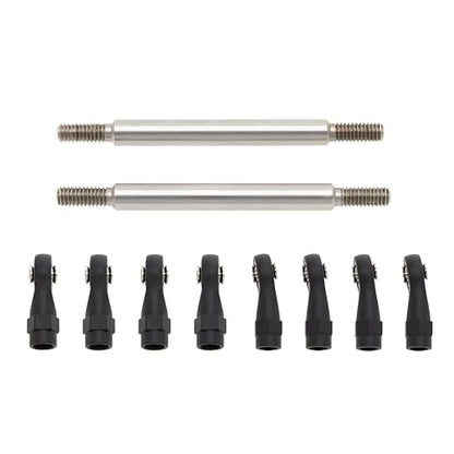 MEUS RACING 1/10 Links Steel Chassis Links Kit for Traxxas TRX4 Axial SCX10 Tamiya CCO1 Redcat Gen8 1/10 RC Crawler (60mm) - size: 60mm