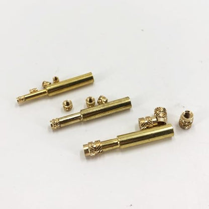 QSJ 12pcs M2.5 M3 M4 Threaded Inserts with 3 Size Soldering Iron Tips Heat Set Insert Tip Brass Nut for 3D Printed Plastic Parts - size: (12pcs) M2.5, M3, M4