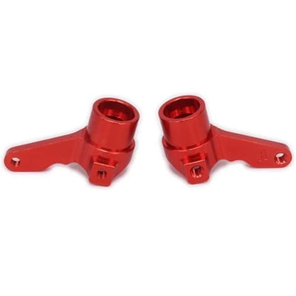Steering Knuckle Models For Kyosho For Optima 4Wd RCAWD 1/10 2PCS Alloy Steering Hub Carrier Blocks Arm Rc Model Car For Buggy Off-Road Parts(Red) - color: Red