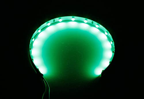 iJDMTOY Emerald Green 15-SMD LED Accent Ambient Lighting Kit Compatible with Car Motorcycle Projector Lens Demon Eye Retrofit - color: Green