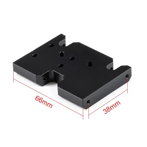 COMODO RC Crawler Skid Plate 1/10 Scale Adjustable Delrin for 2Low 3 Gear Element Transmission Compatible with LCG Chassis(White)