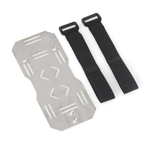 LCX 1/10th RC Crawler Car CNC Stainless Steel Battery Tray for TRX6, Upgrades Parts Accessories