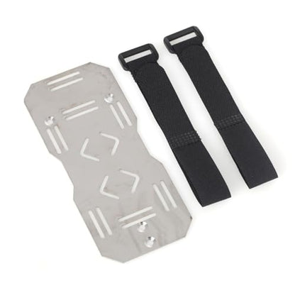 LCX 1/10th RC Crawler Car CNC Stainless Steel Battery Tray for TRX6, Upgrades Parts Accessories