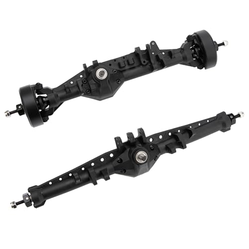 MEUS RACING 1/10 Nylon ISO Stright Axles with Front Axle Counterweight for Axial Capra II SCX10 II and Other DIY 1/10 RC Crawler (Capra Wheel Distance 224MM) - style: Capra Wheel Distance 224MM