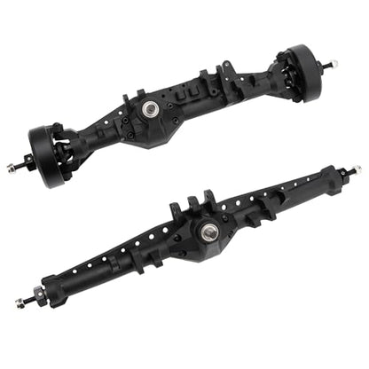 MEUS RACING 1/10 Nylon ISO Stright Axles with Front Axle Counterweight for Axial Capra II SCX10 II and Other DIY 1/10 RC Crawler (Capra Wheel Distance 224MM) - style: Capra Wheel Distance 224MM