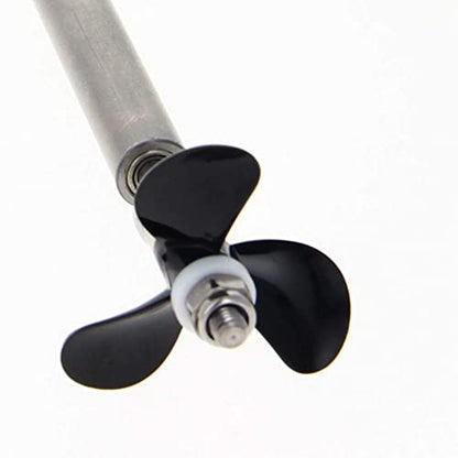 Heyiarbeit Drive Shaft Fit for 3.17mm Motor Shaft w Propeller and Universal Joint for RC Boat, L100mm Shaft, L50mm Sleeve, D36mm Propeller - size: 3.17MM