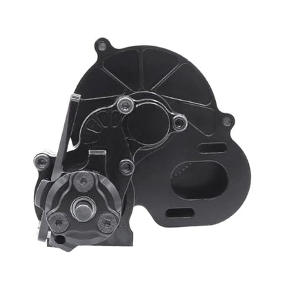 Metal Complete Transmission Cutoff Gearbox with Dig Gear for 1:10 Axial SCX10 AX10 Wraith RC Crawler Car (Black) - color: Black