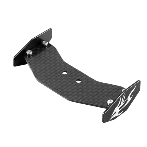 GLOBACT RC Tail Wing Carbon Fiber for Losi 1/24 Micro-B 2WD Buggy (Black) - color: Black