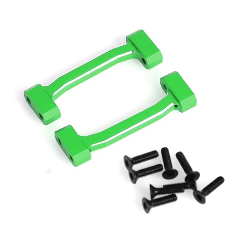 Aluminum Shock Absorber Bracket Reinforcement Seat RC Upgraded Parts for LOSI 1/18 Mini LMT 4X4 Brushed Monster Truck RTR-LOS01026 RC Car (Green) - color: Green