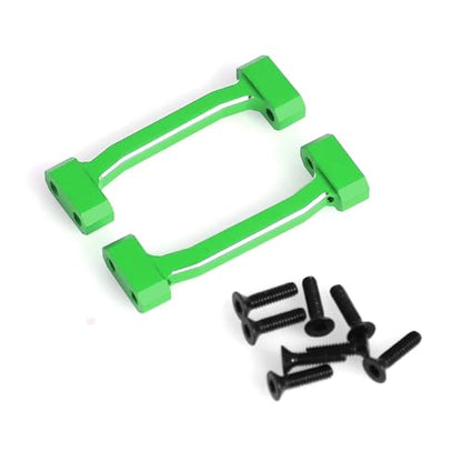 Aluminum Shock Absorber Bracket Reinforcement Seat RC Upgraded Parts for LOSI 1/18 Mini LMT 4X4 Brushed Monster Truck RTR-LOS01026 RC Car (Green) - color: Green