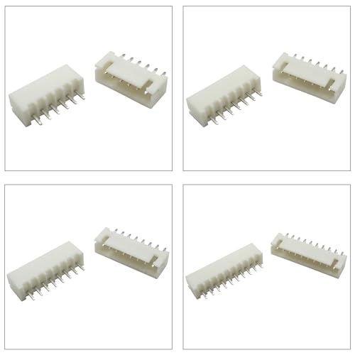 JST Connector Kit, XH2.5 DIP Header Jst 2.54mm Pitch IC Socket Plugs Adapter JST Connector Kit 75Pcs, JST-XH 2/3/4/5/6/7/8/9/10/12Pin DIP Header Through Hole Vertical Header (XH2.5-DIP-Ver) - size: JST-2.5MM-XH-DIP-Vertical Header
