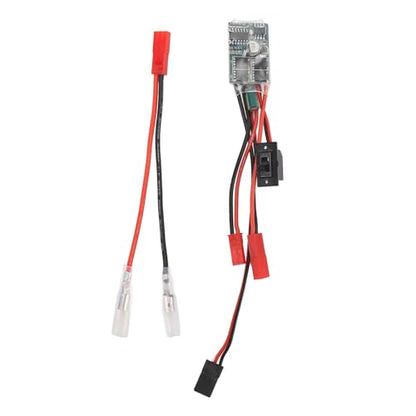 RC 30A Brushed ESC Electronic Speed Controller 2 Way Current Control with Brake Function for 1/16 1/18 1/24 Scale Cars and Boats PCB Material Compact Lightweight Design