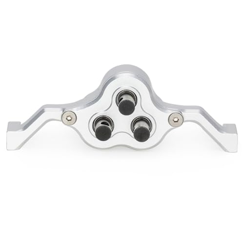 Aluminum Transfer Case Gearbox 70mm Width Underdrive 30% for 1/10 RC Crawler Cheater Rigs LCG Chassis Build DIY Upgrade Parts (Silver) - color: Silver
