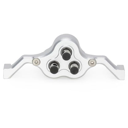 Aluminum Transfer Case Gearbox 70mm Width Underdrive 30% for 1/10 RC Crawler Cheater Rigs LCG Chassis Build DIY Upgrade Parts (Silver) - color: Silver