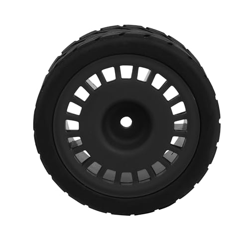 2.59" Rubber Tires & Nylon Wheel Rims 12mm Hex Hub Compatible with HSP Tamiya HPI Kyosho Redcat ExceedRC 1/10 On-Road Touring Car,WLtoys 1/14 144001 RC Buggy (Black) - color: Black