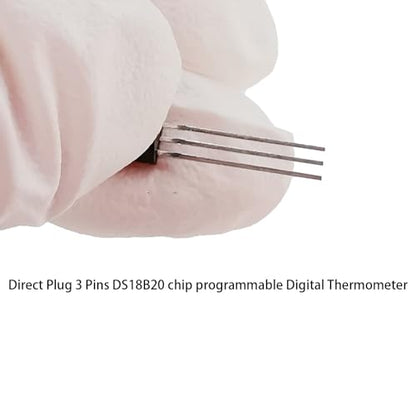10Pcs DS18B20 Digital Temp Sensor, 3-Pin Direct Plug, DS18B20 Temperature Sensor Digital Thermometer -55°C to 125°C, Temperature Sensor Temperature Acquisition TO-92, - style: 10Pcs DS18B20 Digital Temp Sensor,