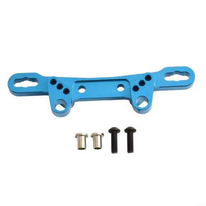 Aluminum Alloy Steering Knuckle Arms Set for TT02 1/10 RC Car, Metal Front Upright Upgrade Parts with Rich Accessories, Lightweight Rust-Proof Blue(F R shock bracket) - size: F R shock bracket