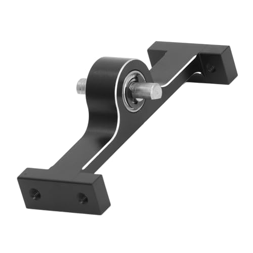 Aluminum Alloy 70mm Transfer Case for 1/10 RC Crawler, Wireless Gearbox with 5mm Steel D Shaped Shaft, Compact Lightweight Transmission for SCX10 III Gen8 Off Road (Black) - color: Black