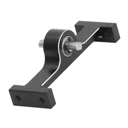 Keenso RC Transfer Case Aluminum Alloy RC Crawler Transfer Case 70mm Width 5mm Steel D Shaped Shaft Gearbox Upgrade for 1 10 Crawler Shafty Chassis (Black) - color: Black