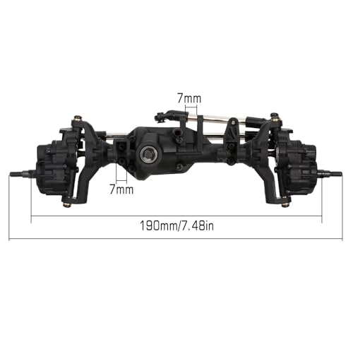 RC Complete Axle for TRX-4 1/10 RC Crawler Car Upgrade Parts rc Front Rear Axle Set Portal Assembly(Front Axle) - size: Front Axle