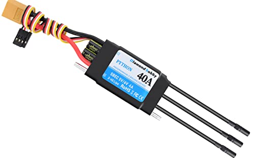 DH 40A 2-4S Waterproof Brushless ESC Electronic Speed Controller with 5V/6V 4A BEC and XT60 3.5mm Banana Head Connector for Model Ship RC Boat - size: 40A