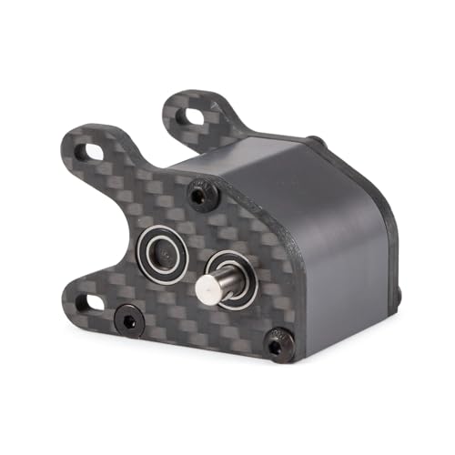 Ultralight Dual Motor Transmission Dig Overdrive Gearbox with Slipper Pad for 1/10 RC Crawler Sporty Cheater Rigs (Gray) - color: Gray
