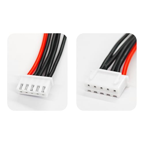 10PCS JST-XH 4S Balance Extension Cable, 3.9" 22AWG Silicone Lead Wire for LiPo Battery Charger, RC Balance Plug Connector Adapter - size: 4S