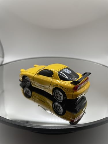 Mini RC Drift Car 1:64 Scale, Remote Control Car with LED Lights & 2-Speed Modes, Upgraded 2.4G Wireless Radio Remote Control for Multi-Users Speed (Yellow) - color: Yellow