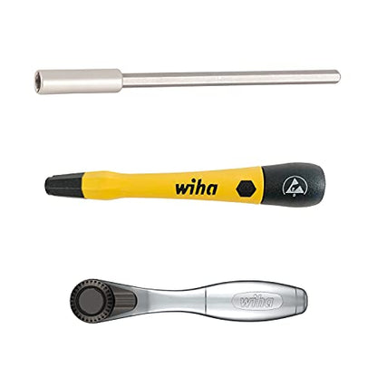 Wiha 75965 65 Piece System 4 ESD Safe Ratchet and MicroBits Set | Master Technician