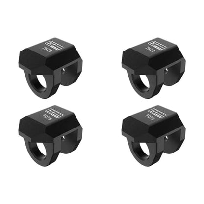 Aluminum 7075 Alloy Front & Rear Shock Cap Protector for Arrma 1:14 Typhon GROM / 1:16 Mojave GROM / 1:18 Granite GROM Small-Scale Monster Truck Upgrades - Black