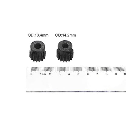 HARFINGTON 32P Hardened Pinion Motor Gear Set 5pcs 15T 16T Fit 5mm RC Motor Shaft 0.8 Metric Pitch 32 Pitch Gears for RC Car, with Hex Key - style: 15T 16T
