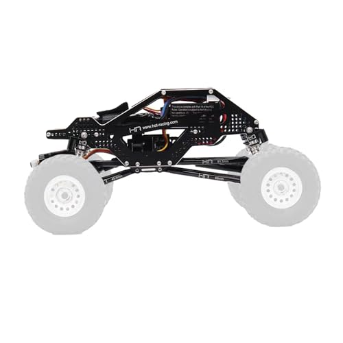 Alloy Frame Chassis Kit, Precision Aluminum Crawler Body Panels with Link Mounting Points, Stable Operation for SCX24 Remote Control Car