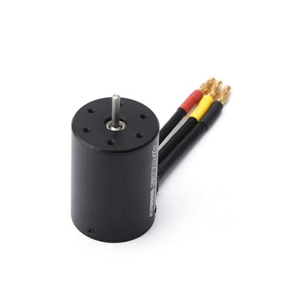 High Efficiency 3800KV Brushless RC Motor for 1 8 10 Trucks 550 Size Compatible Optimized Heat Dissipation Plug and Play Setup - size: 4500KV